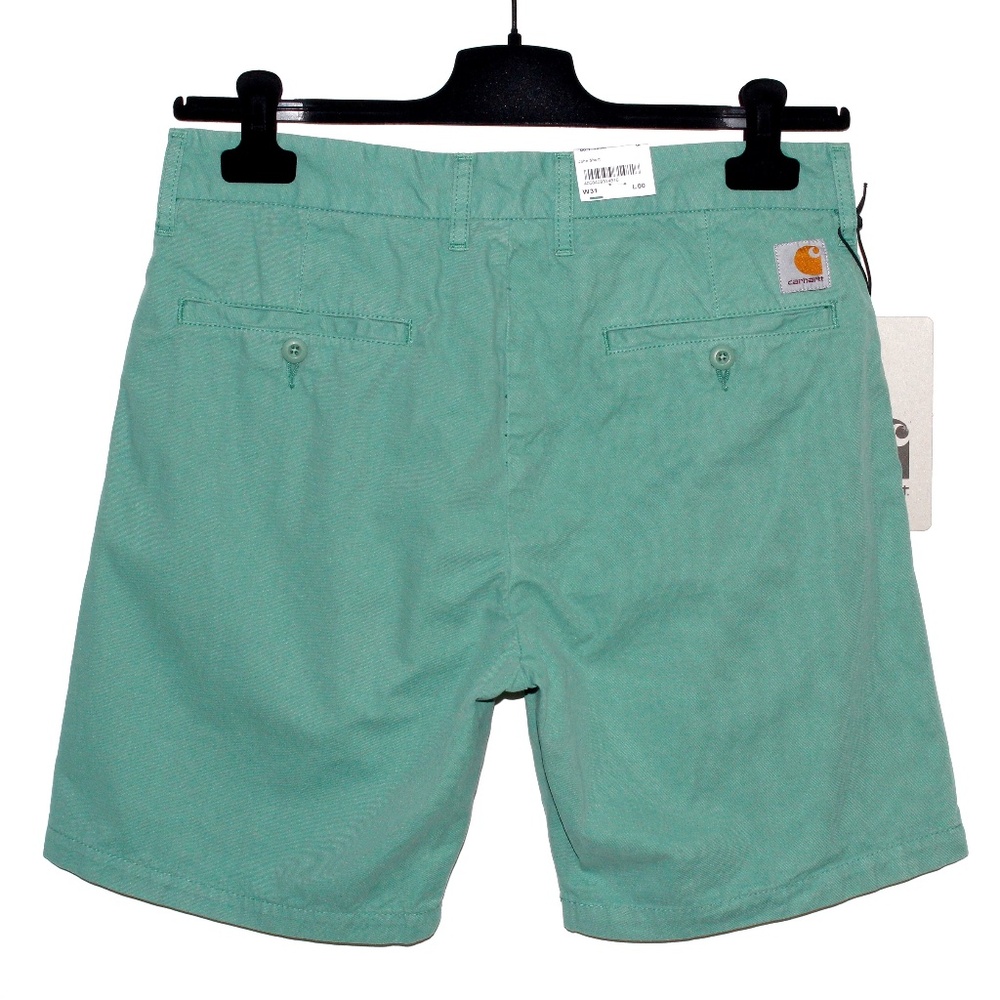 Carhartt WIP "John Short" in "Catnip" Faded Seafoam Green - Picture 2 of 15